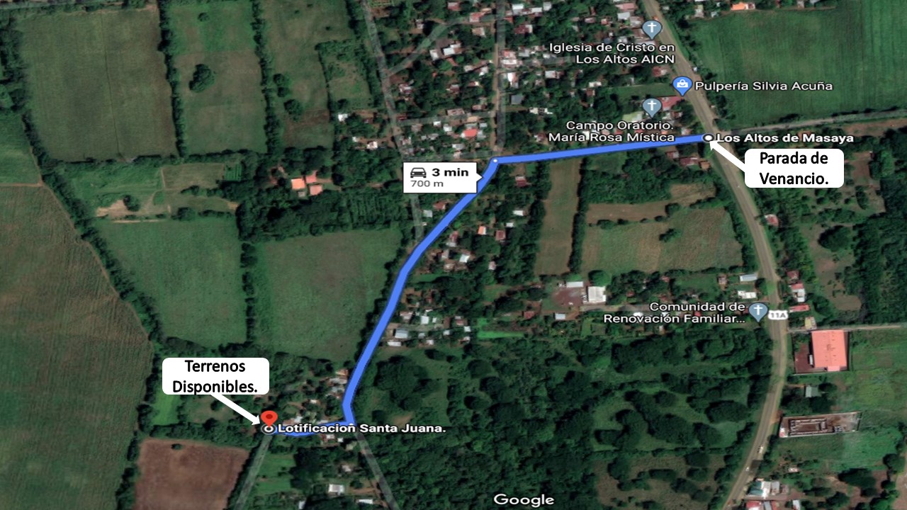 VENTA DE LOTES DE TERRENOS EN MASAYA Compra y Venta Nicaragua