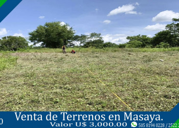 Vendo terrenos centricos en masaya