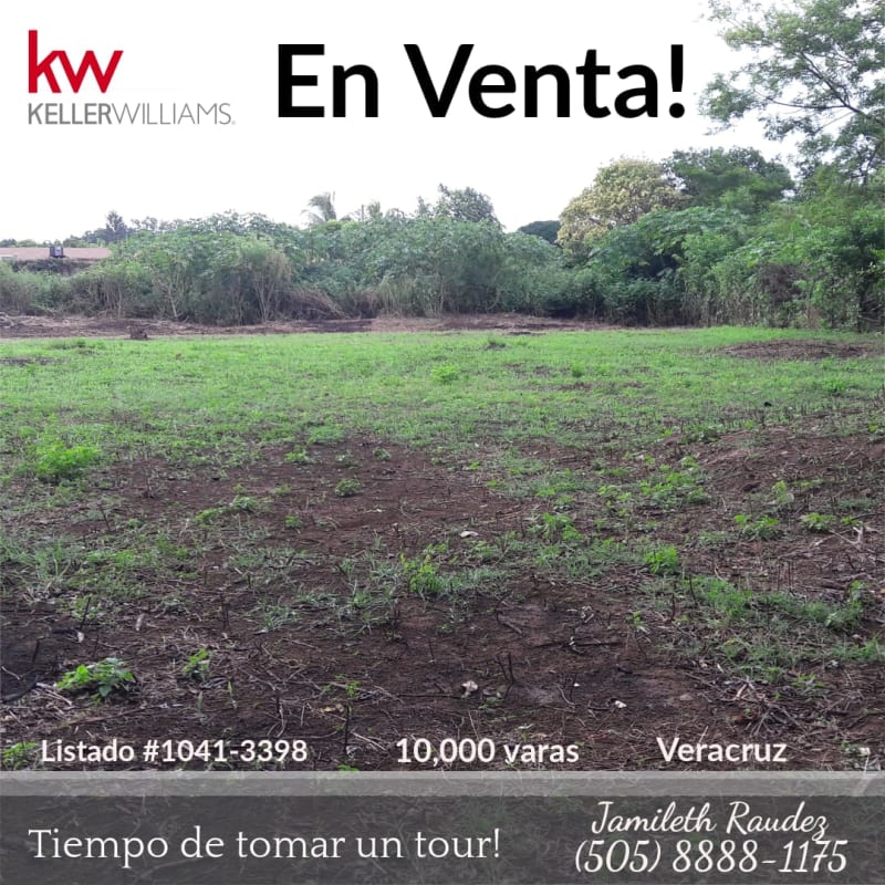 JR Venta de lote en Veracruz, a solo 800 mts de la entrada. Compra